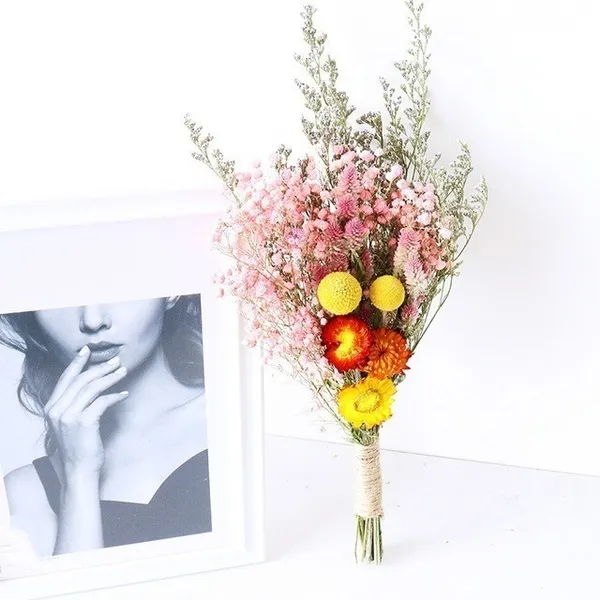 Natural Dried Flowers Bouquet Dried Flower Wedding Home Decoration Dried Flowers