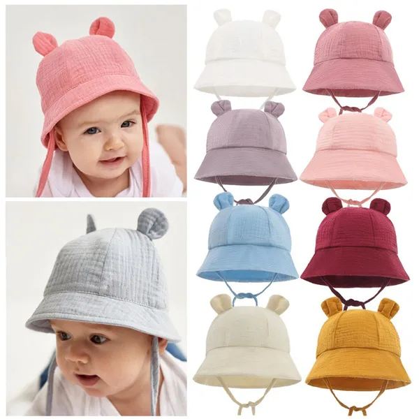 Baby for Sun Hat Adjustable Infant Toddler Spring Summer Autumn Outdoors Beach Hat for Sun for Protection Bucket Hat ZHE