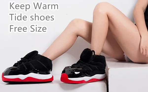 Christmas Creative Desine Indoor Shoes Winter Casual Warm Cotton Shoes Home Non-slip Warm Cotton Slipper Plush Soft Casual Shoes