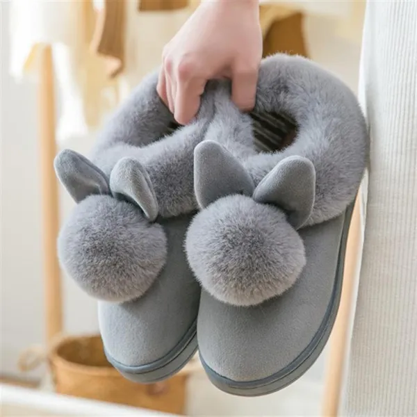 Women Winter Warm Slippers Women Cute Cartoon House Slippers Casual Slippers