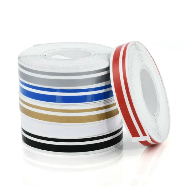 1roll 9.8m x 12mm Striping Pin Stripe Steamline Double Line Tape Car Body Vinyl Decal Sticker