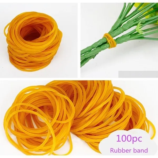 100pc Upick Rubber Band Set Office Supplies Ponytail Holder Band Elastic Ties