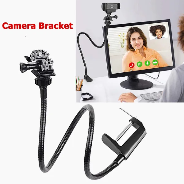 Camera Bracket with Enhanced Desk Jaw Clamp Flexible Gooseneck Stand for Webcam Brio 4K C925e C922x C922 C930e C930 C920 SDK