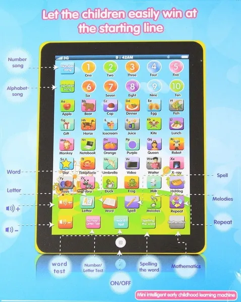 Kids Children TABLET PAD Educational Learning Toys Gift For Boys Girls Baby early learning English