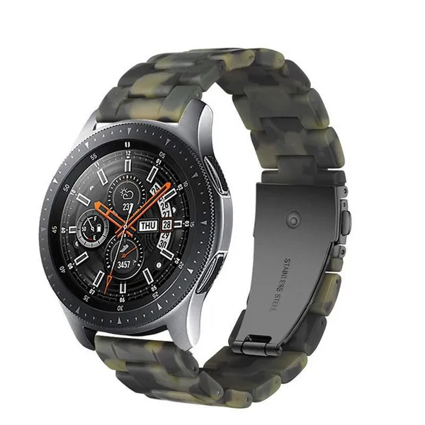 Cadorabo Resin Armband 20mm kompatibel mit Samsung Galaxy Watch 42mm / 3 / 4 / 5 in - Ersatzarmband für Huawei Watch 2 für Nokia Steel für LG Watch Sport uvm