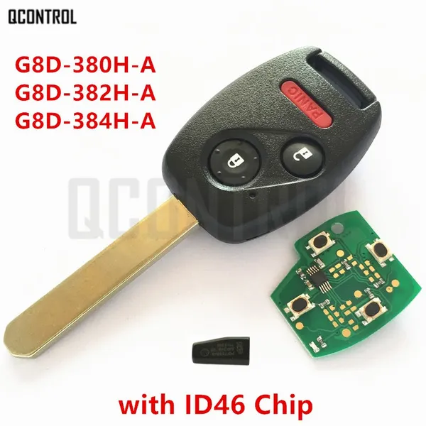 Car Remote Key DIY for Honda for Accord Element CR-V FIT HR-V City Odyssey Civic 2+1 Buttons with ID46