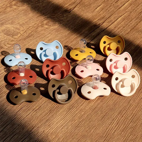 Cartoon Pig Silicone Baby Nipple Food Grade Toddler Kid Teether Toy Portable Supplies for Outdoor Traveling COC