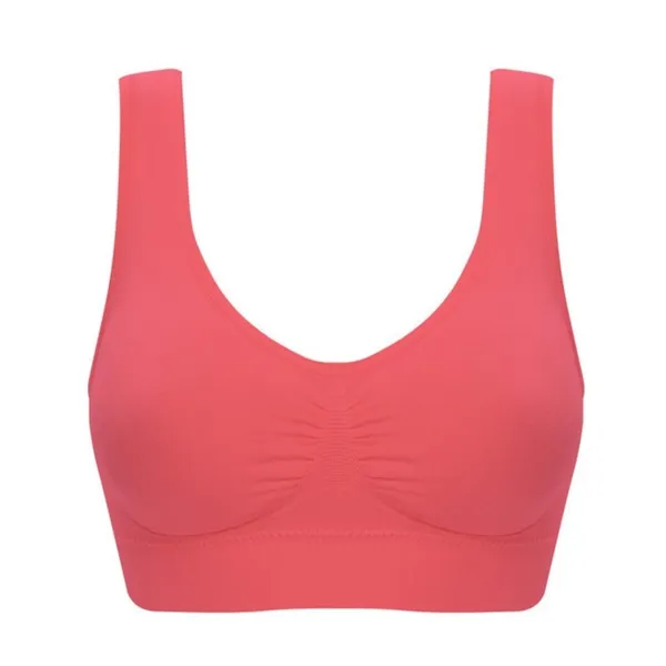Double Layer Girl Seamless Sports Bra Large Size No Steel Ring Vest Seamless Yoga Adjustable Underwear