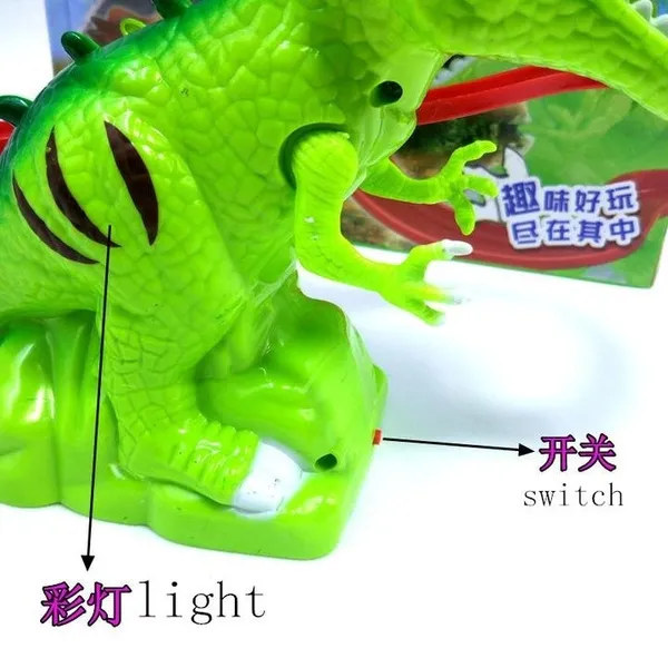 Children Kid Developmental toys Electric Tracks Climb Stair Dinosaur Toys Glowing With Sound Animals Model