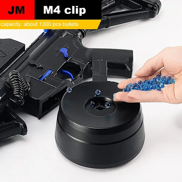 Electric Water Toy M4 Terminator Gun Magazine Clip Drum-shaped